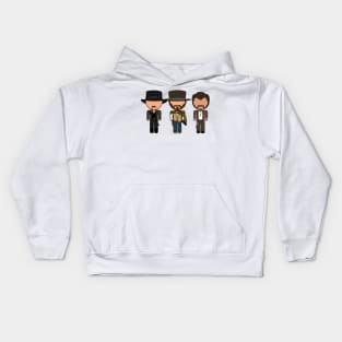 The Good the Bad and the Blocky - "Vector Eds" Kids Hoodie